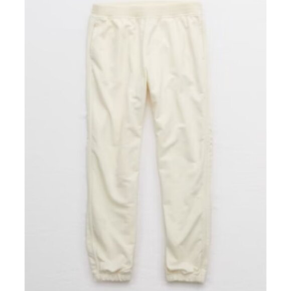 aerie sunwashed desert sweatpants s jogger ivory off white cream soft pockets - Picture 1 of 5